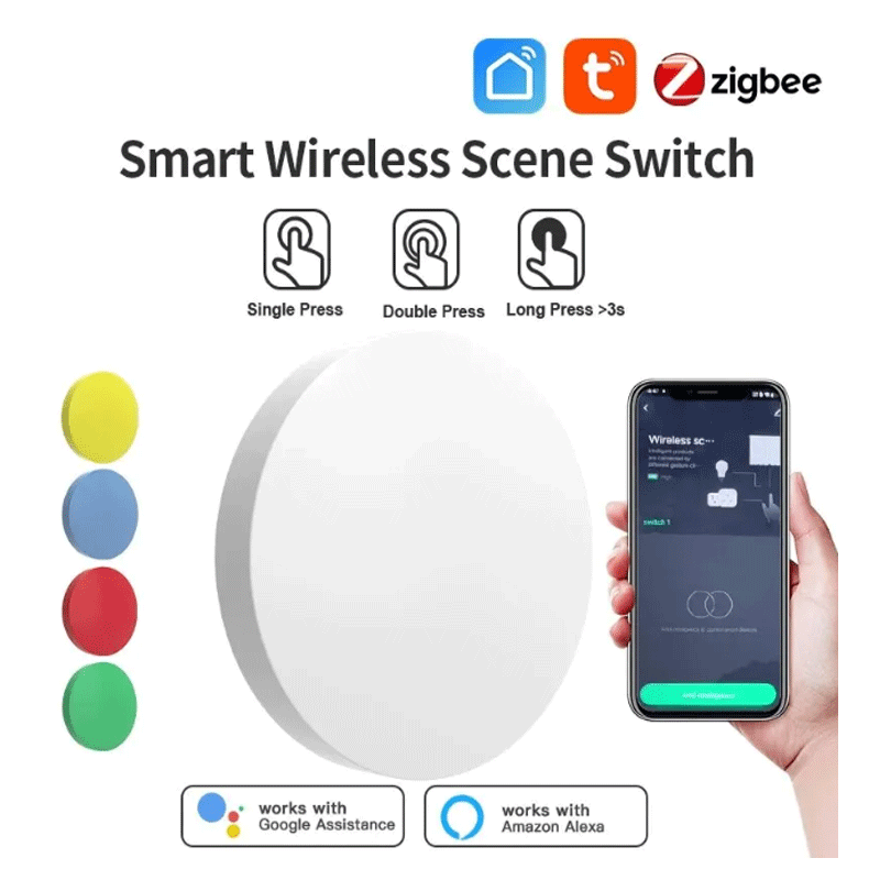 Smart Accessories - Tuya ZigBee Smart Wireless Button Scene