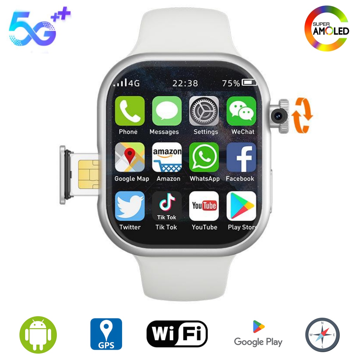 Smartwatch Faces - Goldenspike S10 Smart Watch 2.29inch Amoled