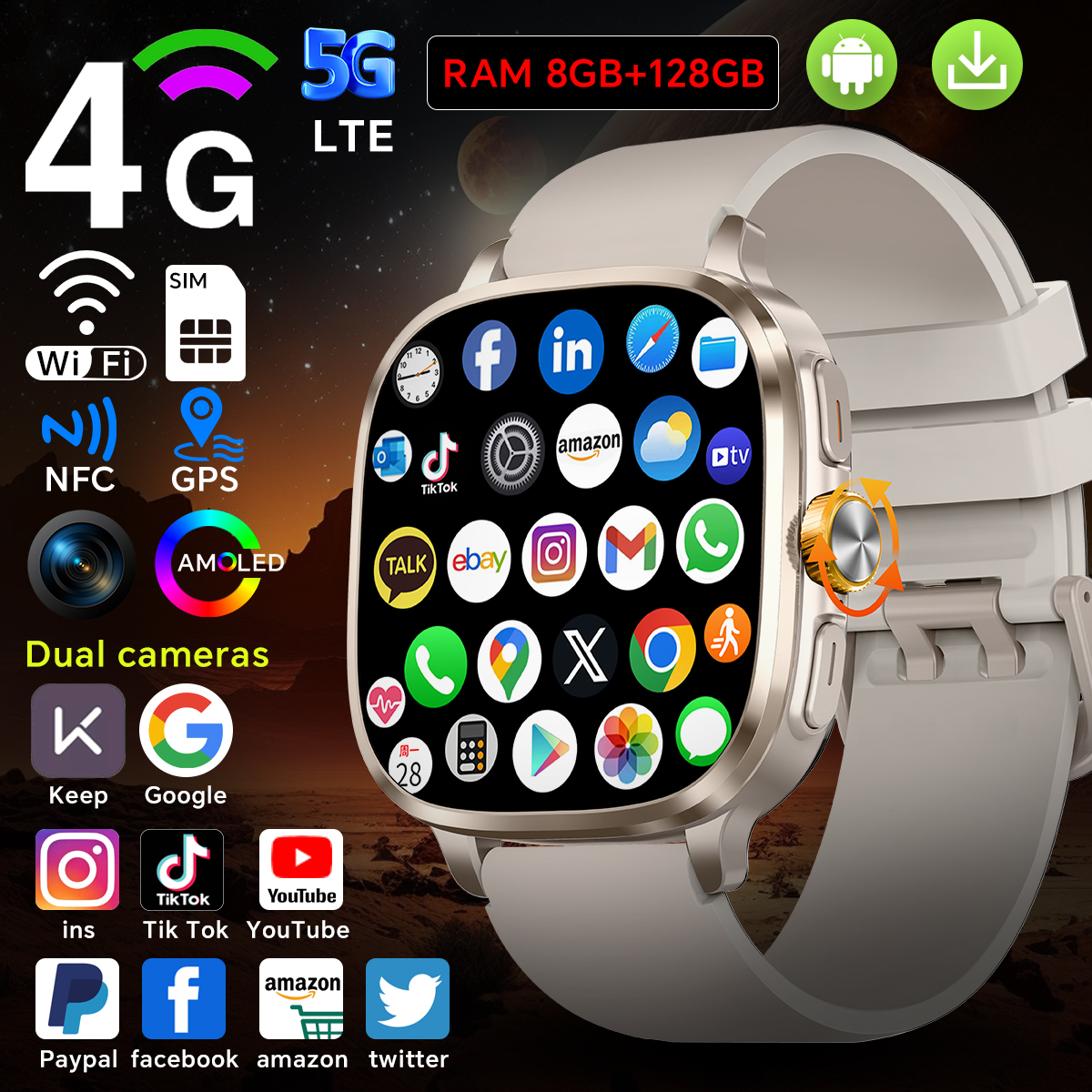 Smartwatch Id - Global Version Android 13.0 S99 Smartwatch