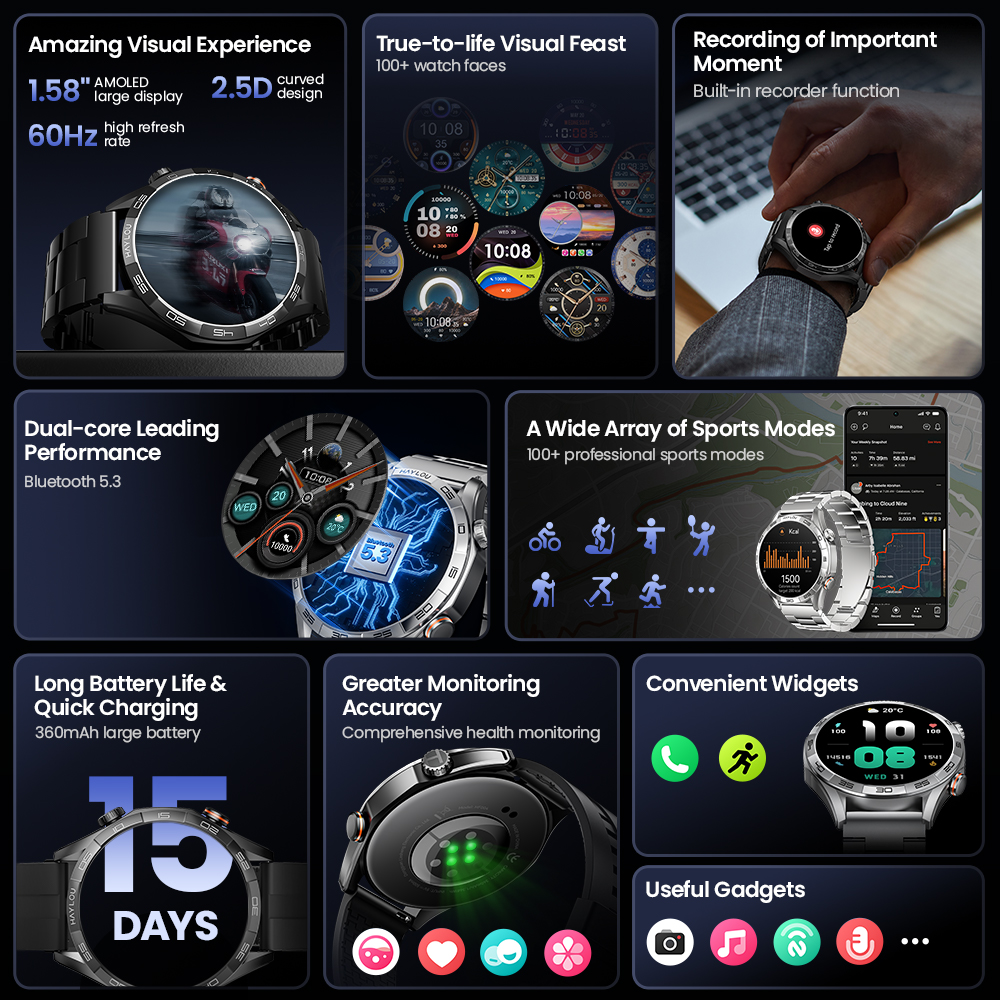 HAYLOU Solar 5 Voice Calling S - Smartwatch Faces review and price