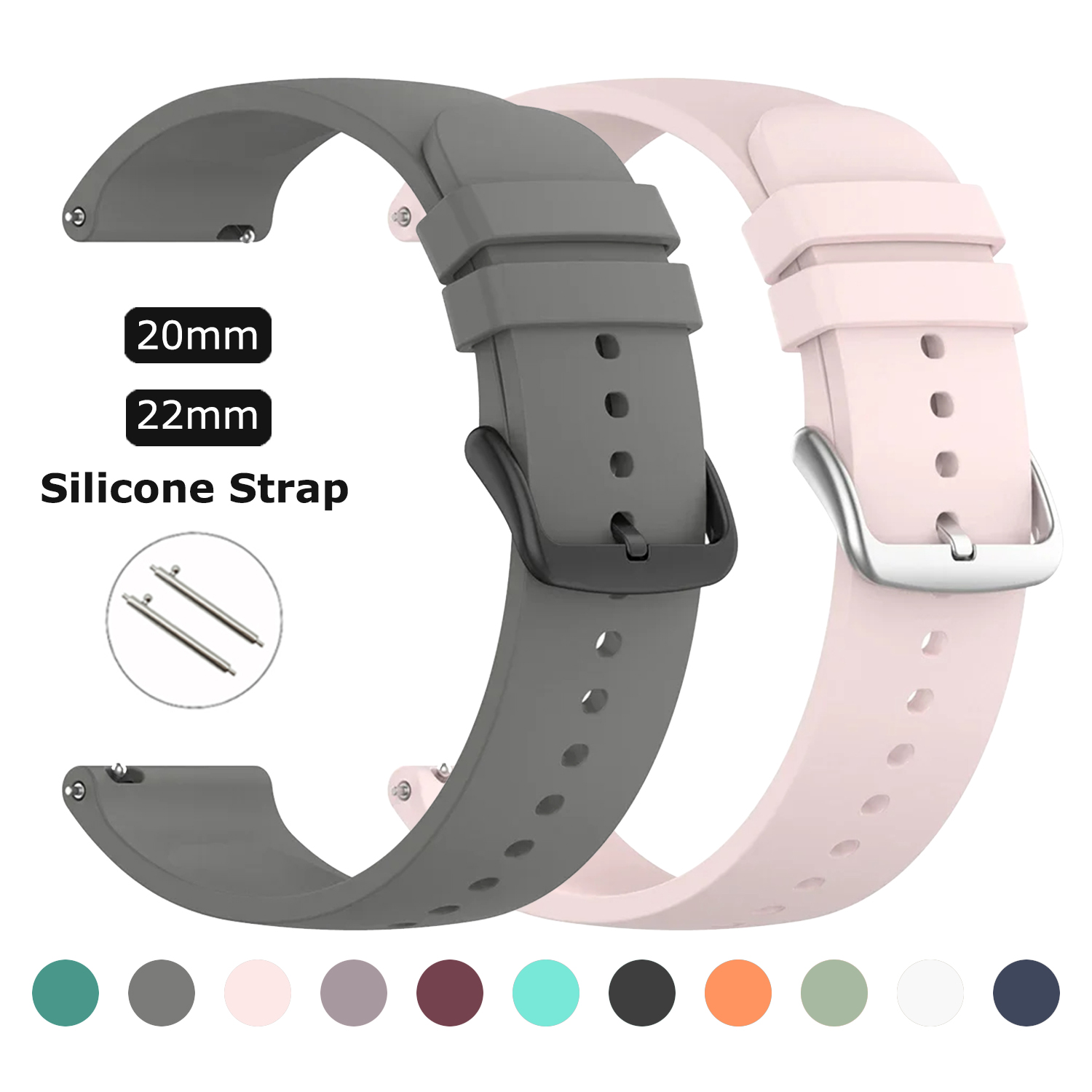 20/22mm Silicone Strap For Fos - Fossil Smartwatch Accessories review and price
