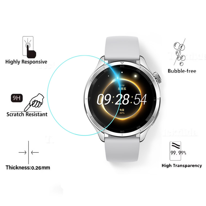 Tempered Glass for Xiaomi Mi W - Xiaomi Smartwatch S4 Accessories review and price