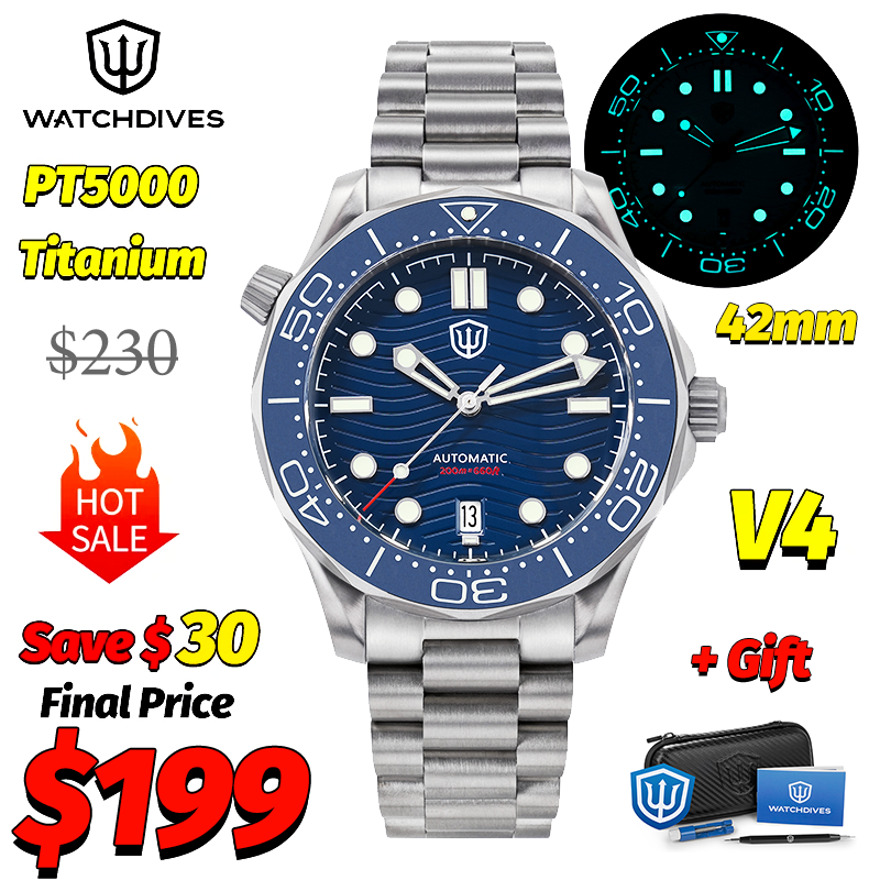 Watchdives WD007 V4 007 NTTD M - Accessories With Watch review and price
