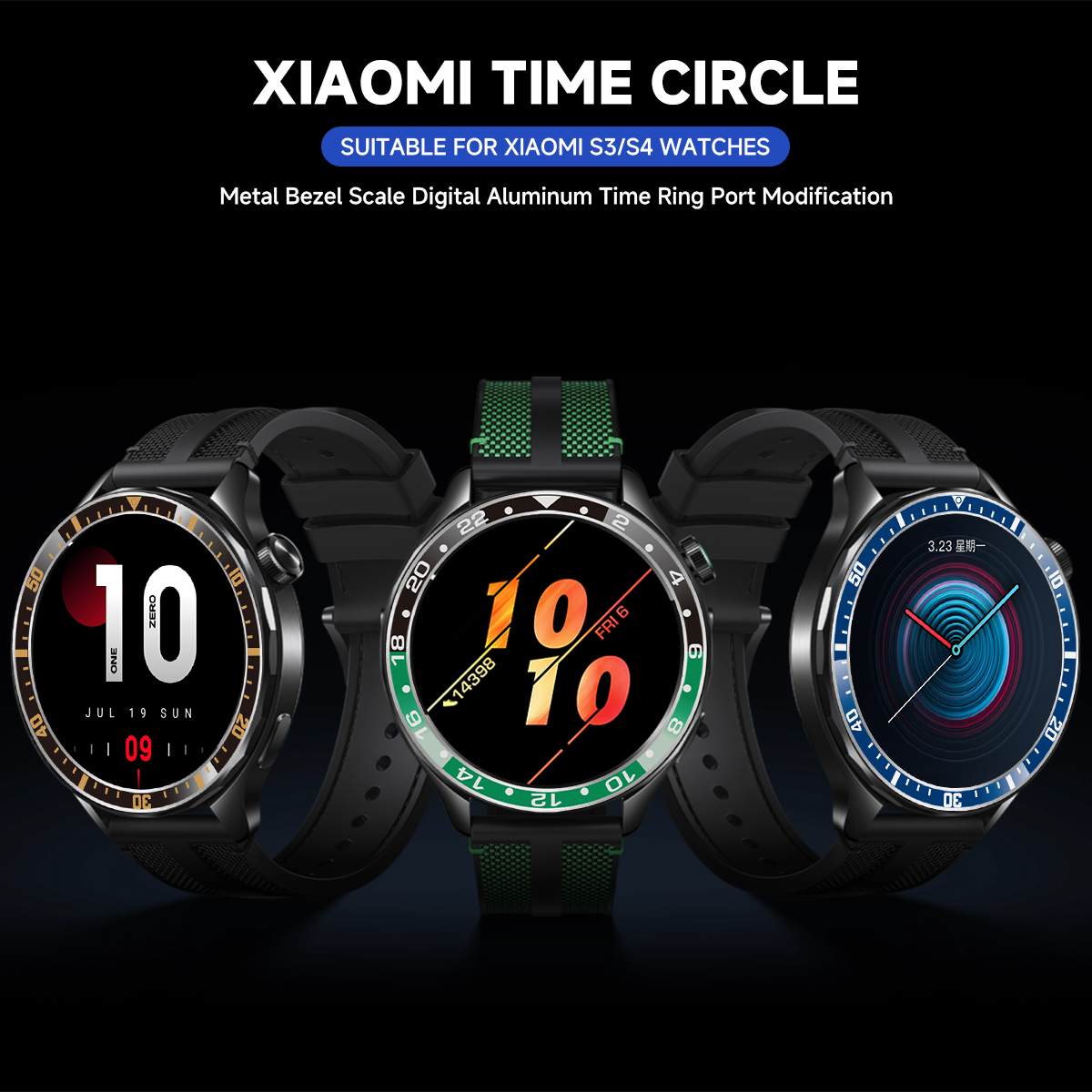 Steel Bezel Rings For Xiaomi W - Xiaomi Smartwatch S3 Accessories review and price