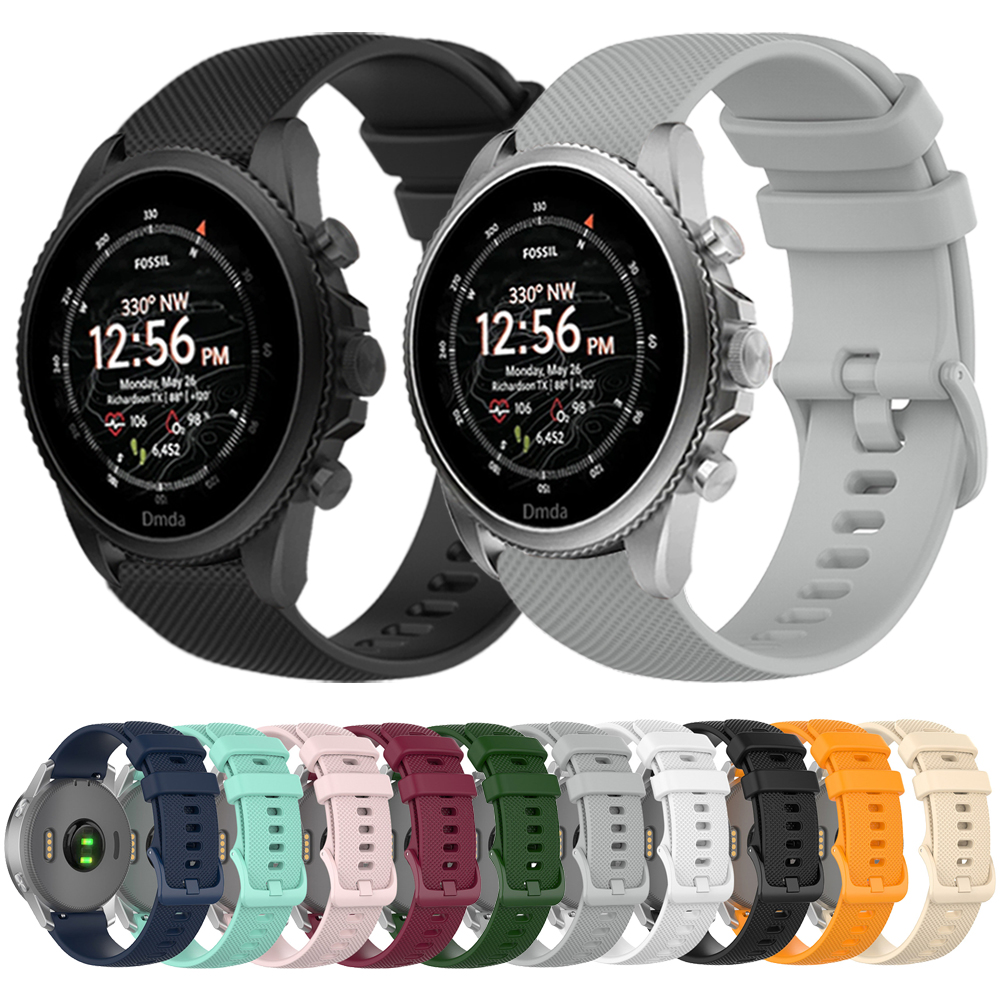 22mm 20mm Silicone Strap For F - Fossil Smartwatch Accessories review and price