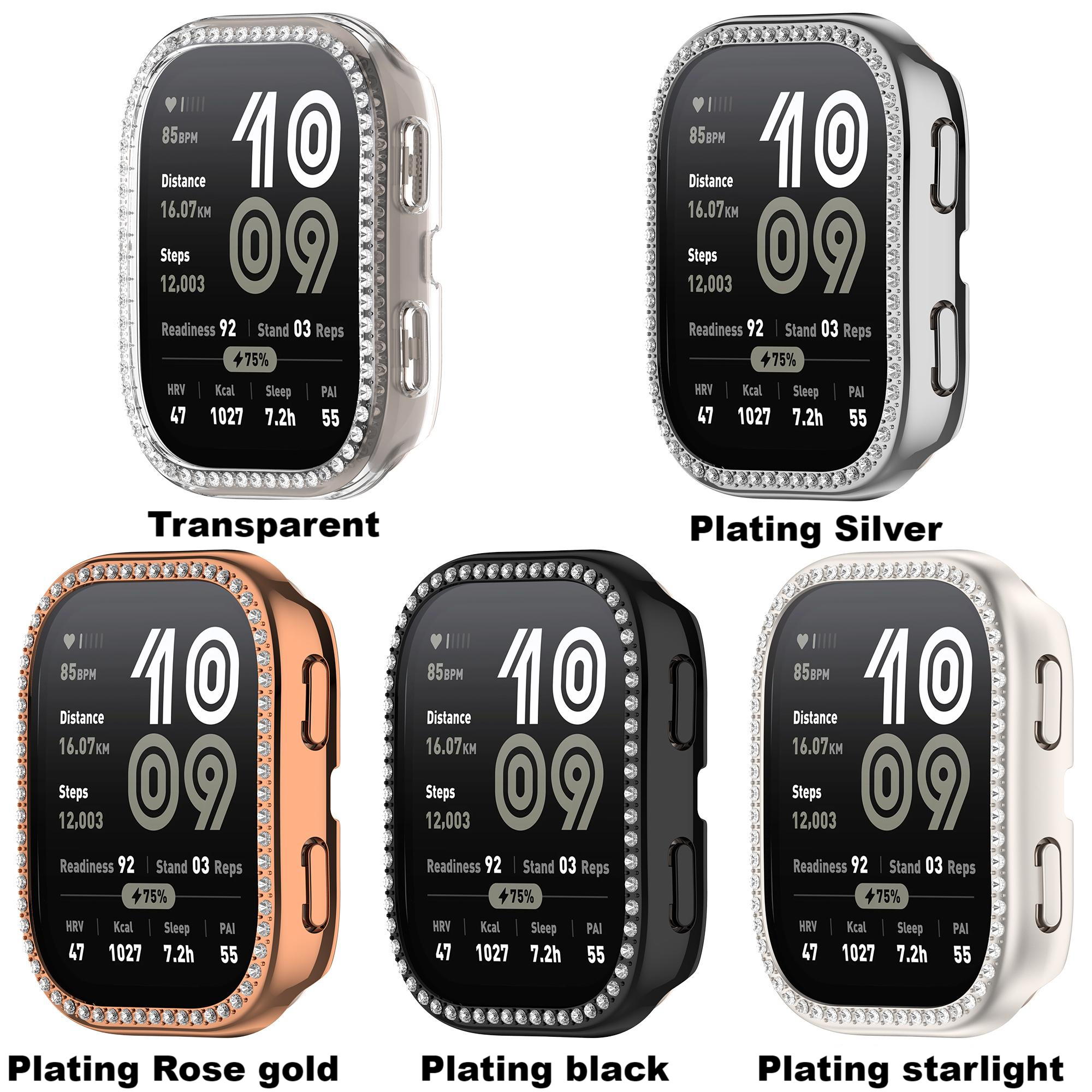 Single-row diamond case For Am - Amazfit Smartwatch Accessories review and price