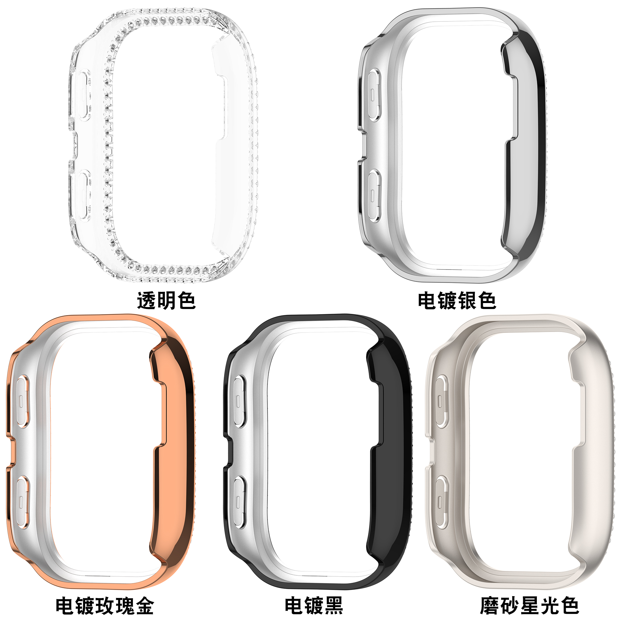 Single-row diamond case For Am - Amazfit Smartwatch Accessories review and price