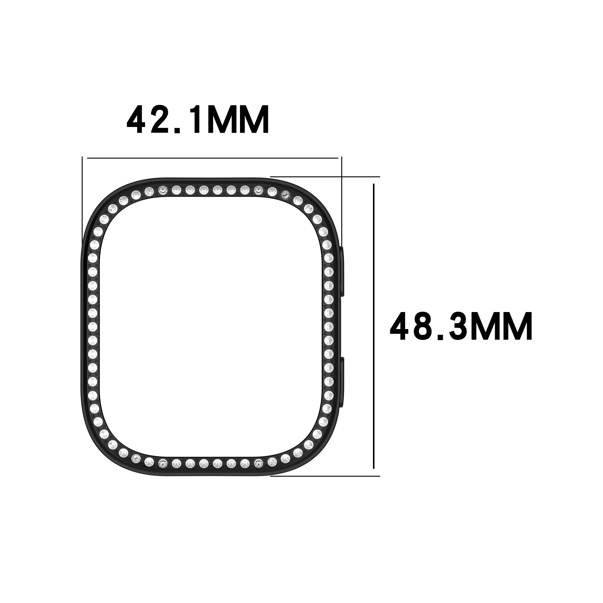 Single-row diamond case For Am - Amazfit Smartwatch Accessories review and price