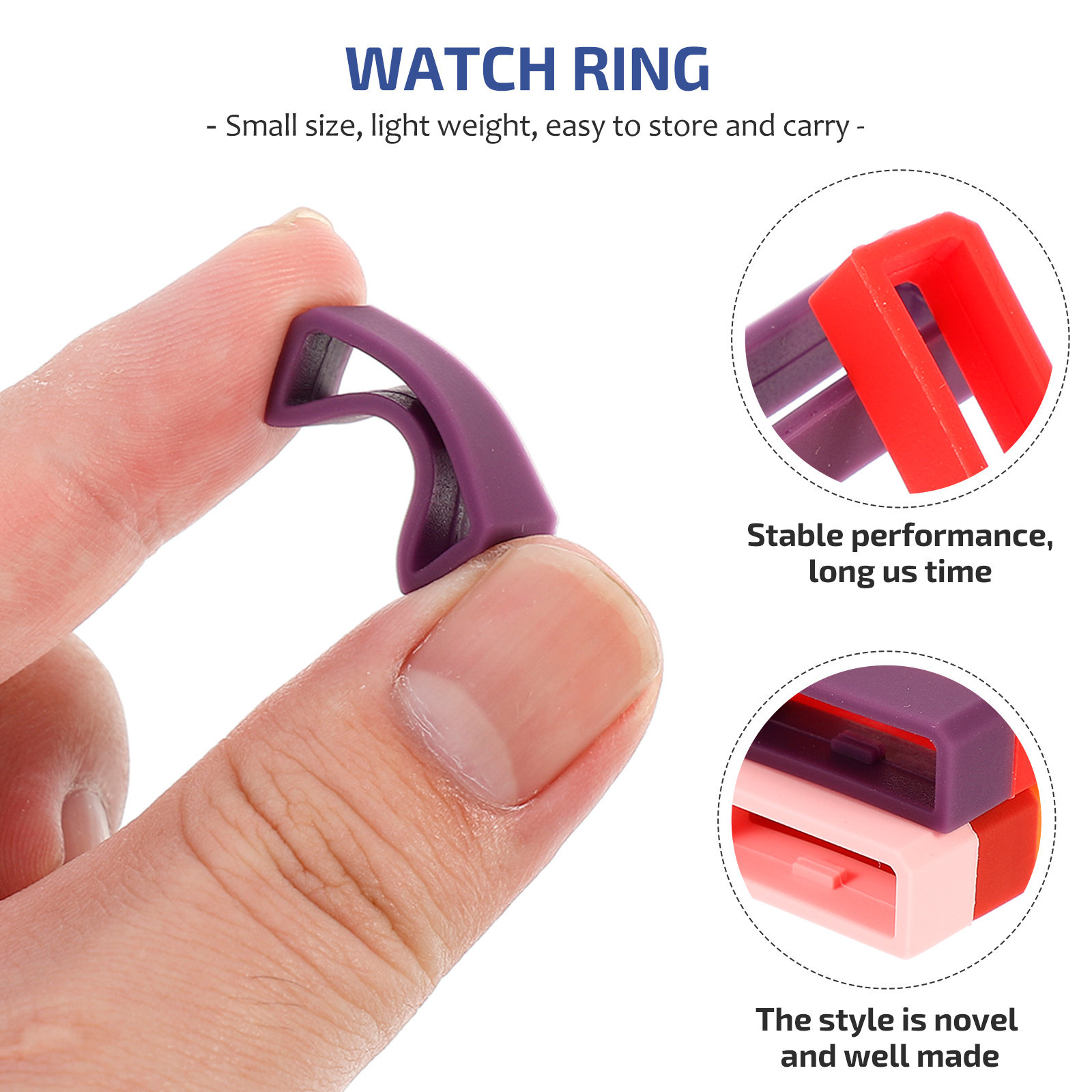 10Pcs Smooth Finish Silicone W - Smartwatch Straps & Accessories review and price