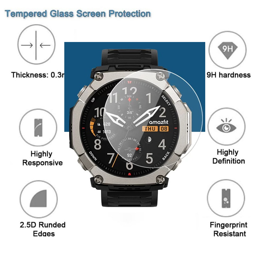Tempered Glass for Amazfit Ama - Amazfit Smartwatch Accessories review and price
