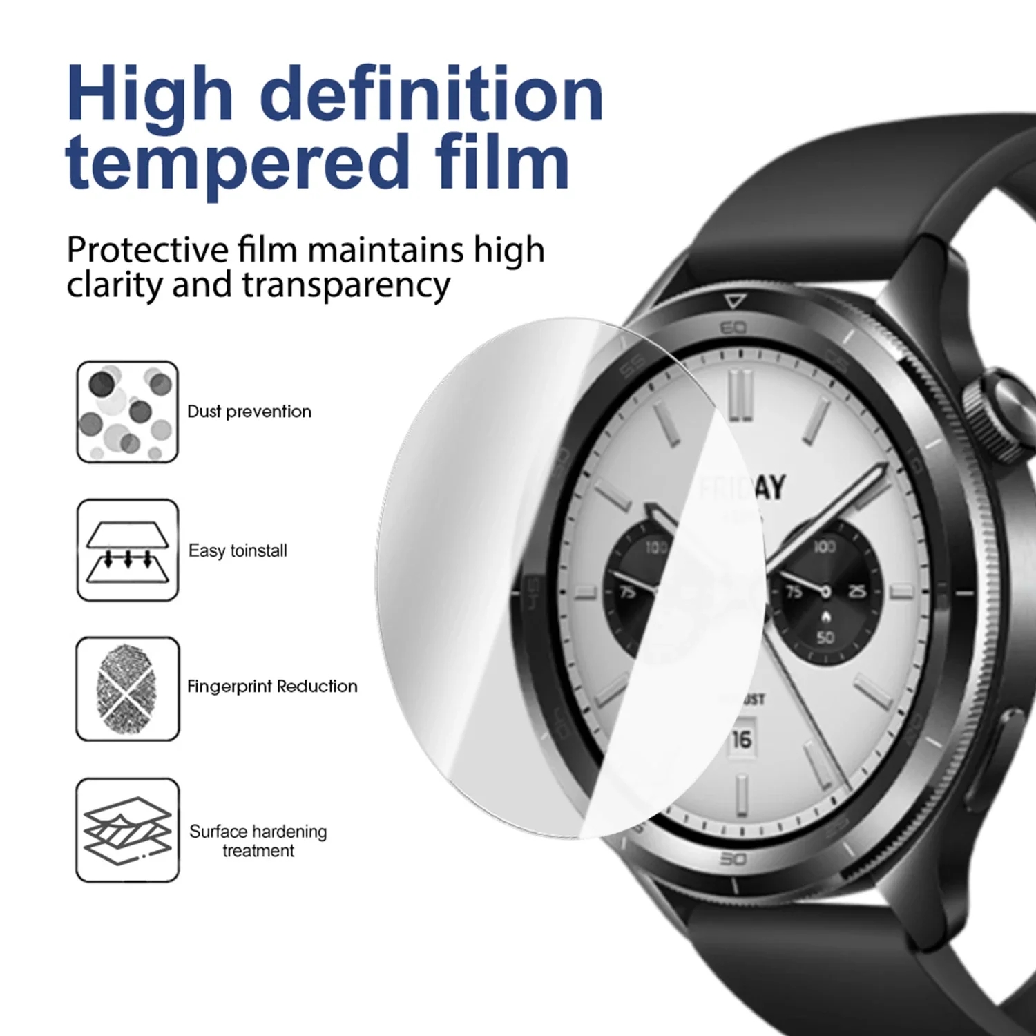 2PCS Tempered Glass For Xiaomi - Xiaomi Smartwatch S4 Accessories review and price