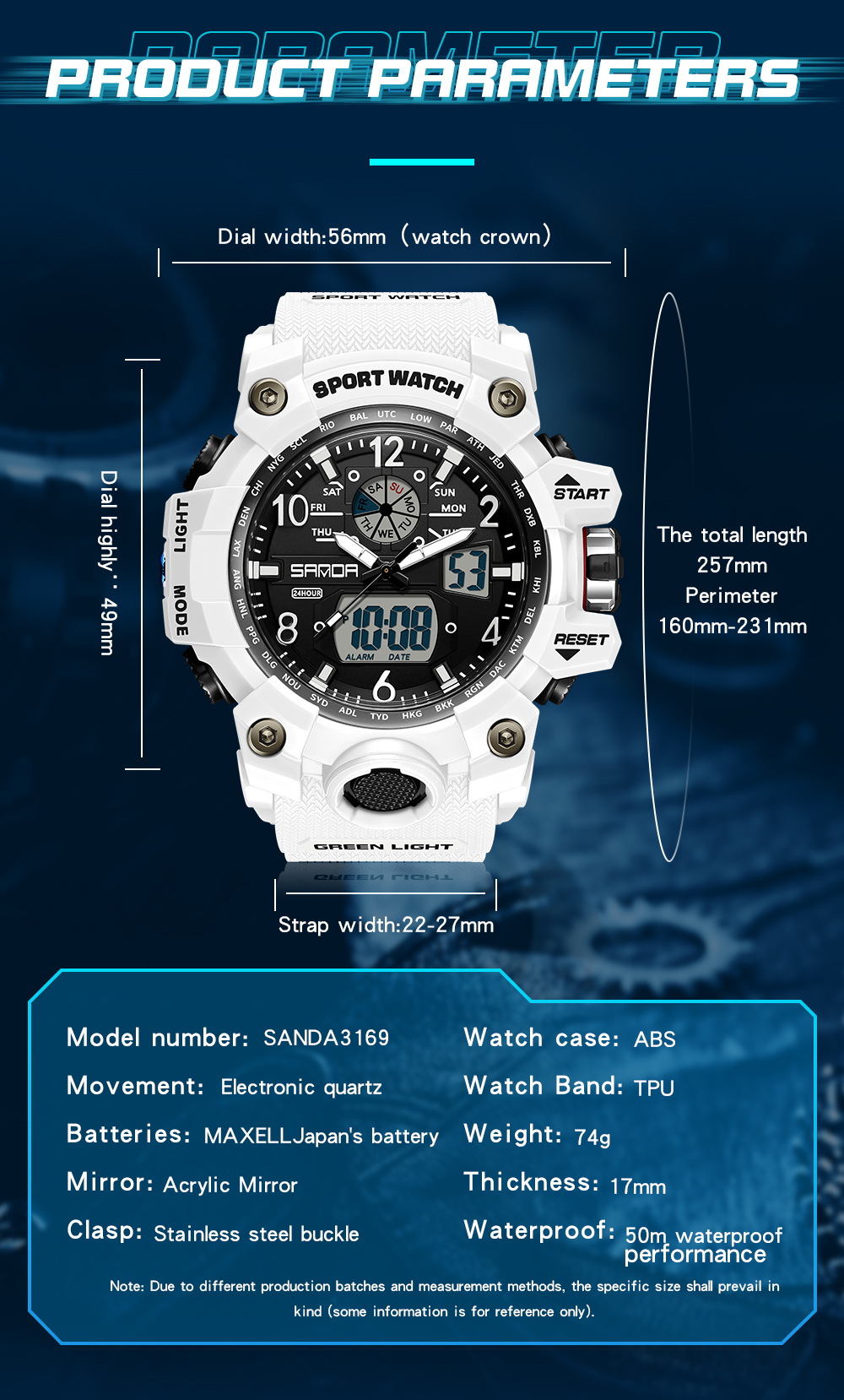 SANDA 30169 Top Sports Men's W - Smartwatch Nexus review and price