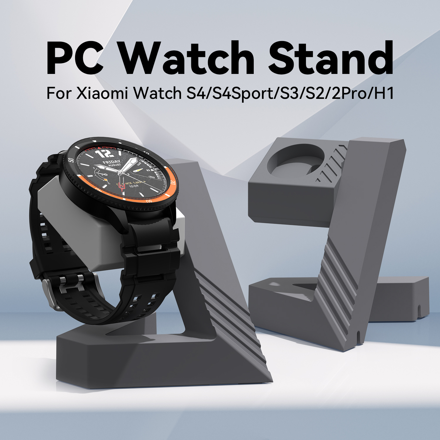PC Geometric watch stand Dock  - Xiaomi Smartwatch S4 Accessories review and price
