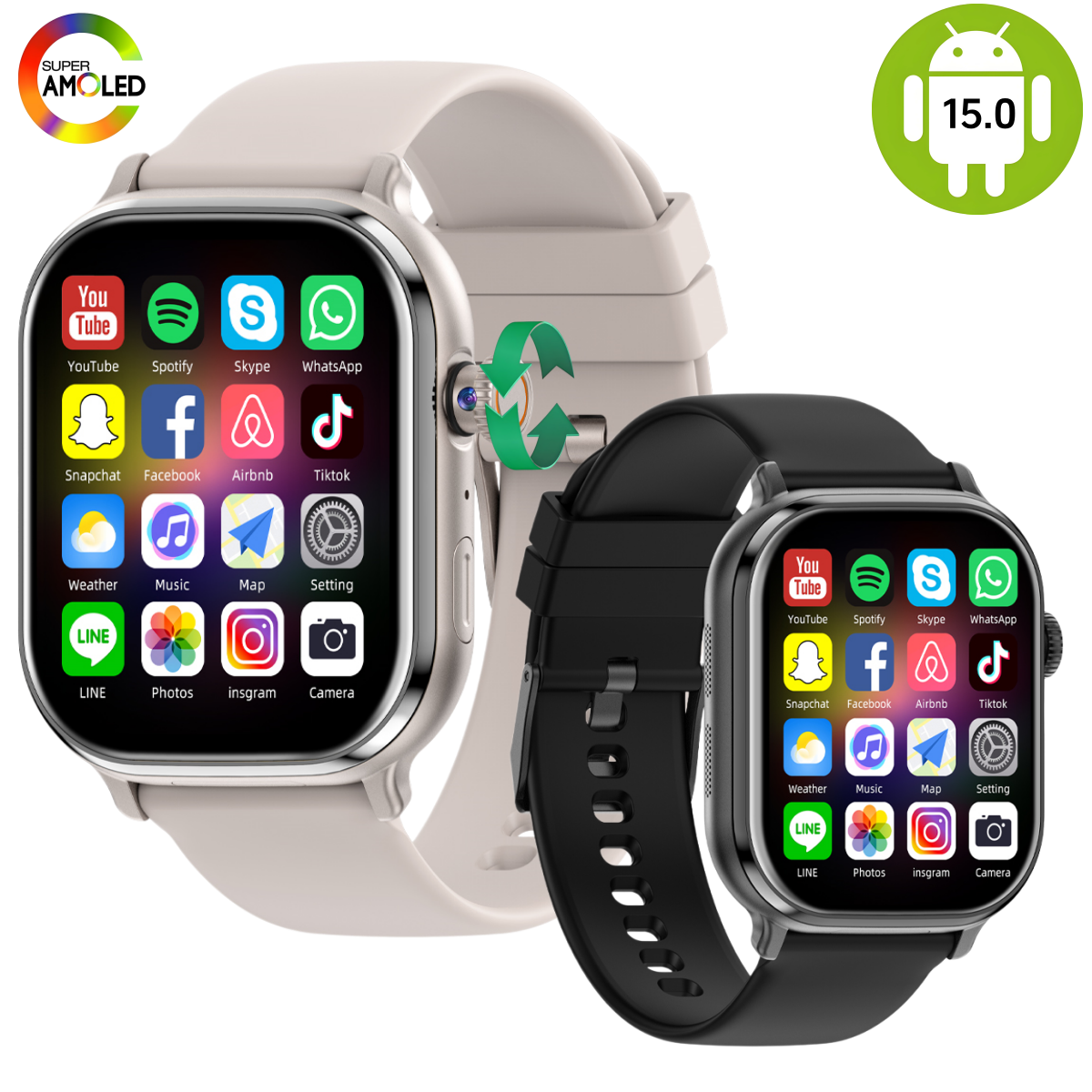 New VP69 2.39inch Amoled Andro - Smartwatch Id review and price