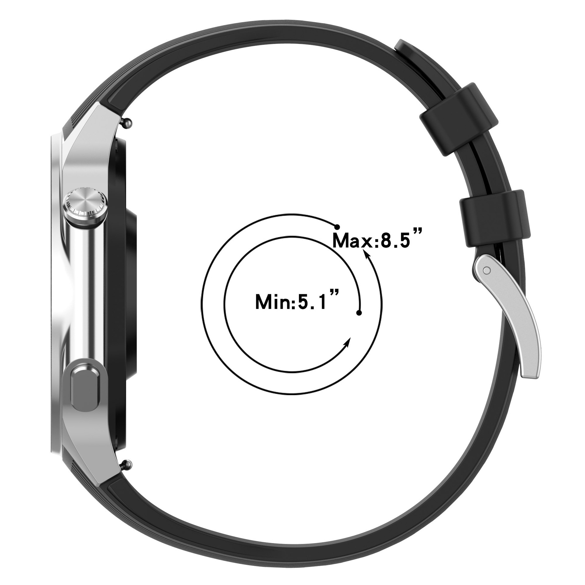 No Gap Silicone Watchband For  - Smartwatch X2 review and price