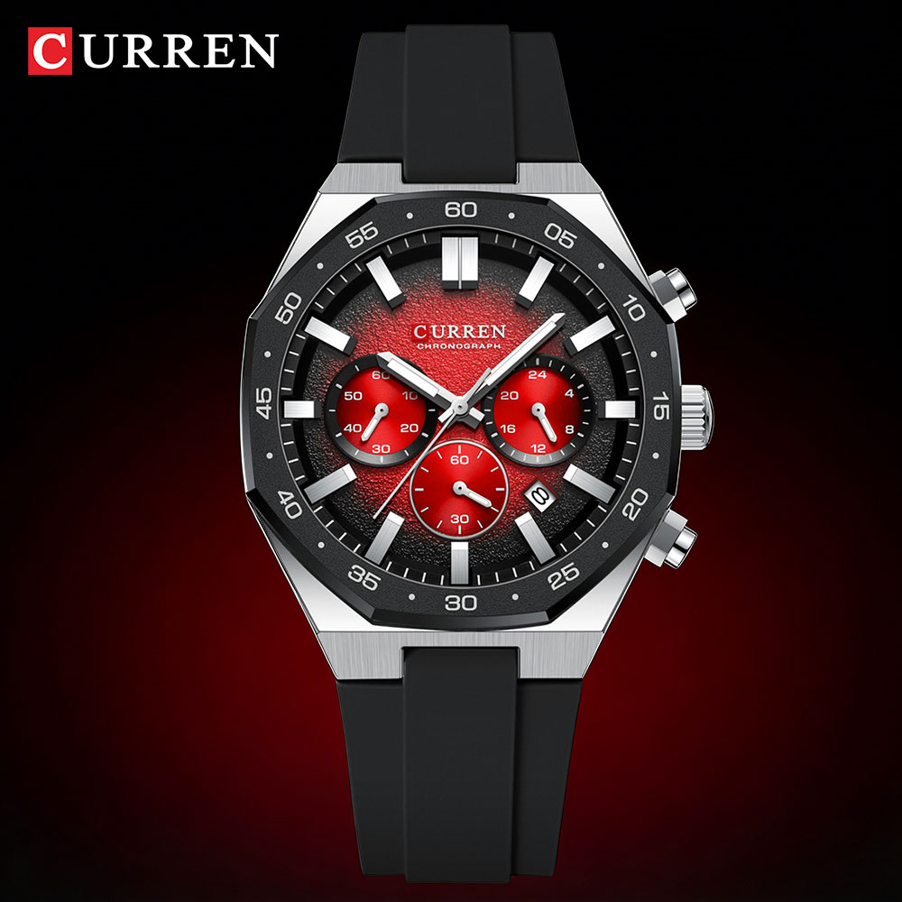 CURREN Fashion Casual Men Spor - Accessories With Watch review and price