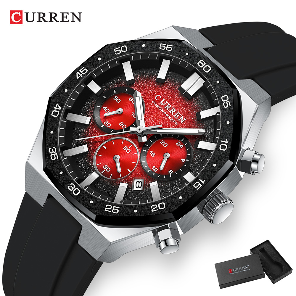 CURREN Fashion Casual Men Spor - Accessories With Watch review and price