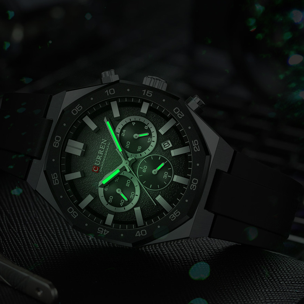 CURREN Fashion Casual Men Spor - Accessories With Watch review and price