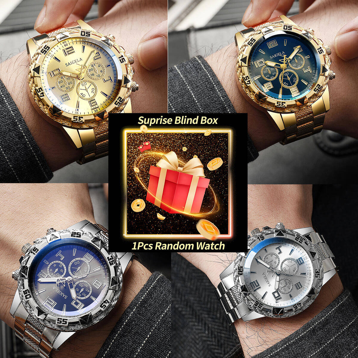 1PC Surprise Mystery Watch Bli - Accessories With Watch review and price