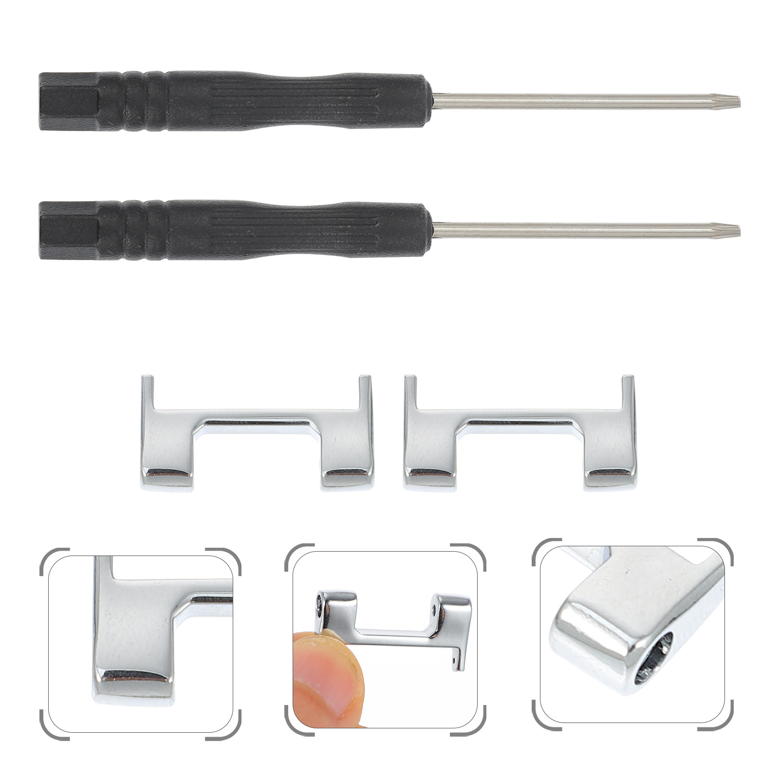 2Pcs Premium Zinc Alloy Watchb - Watch Band Connector review and price