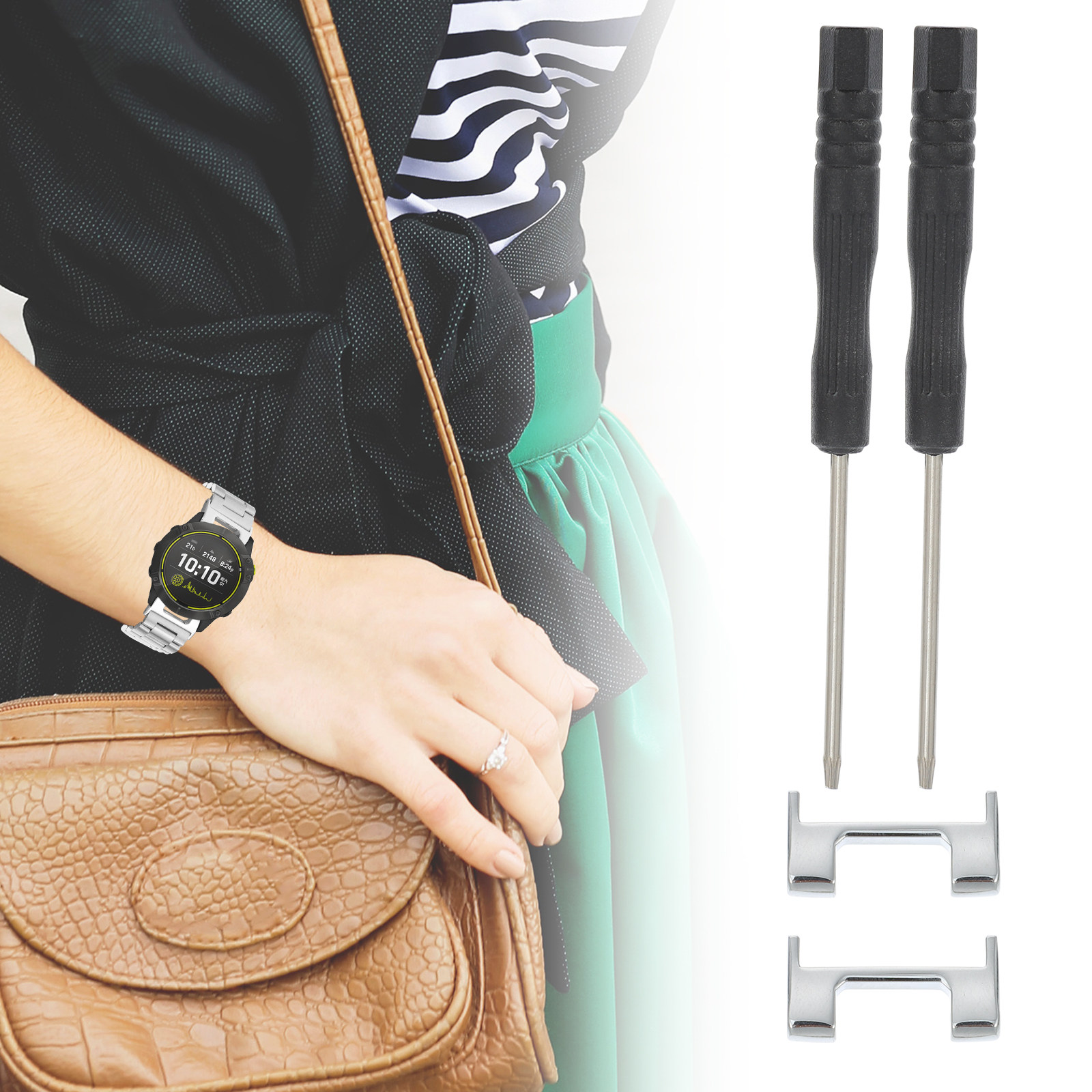 2Pcs Premium Zinc Alloy Watchb - Watch Band Connector review and price