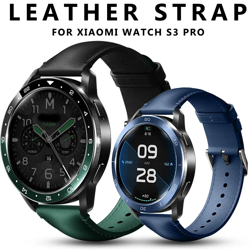 22MM Original Leather Strap fo - Xiaomi Smartwatch S3 Accessories review and price