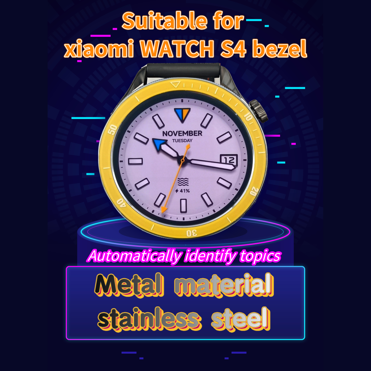 Suitable For Watch S4 Bezel Or - Xiaomi Smartwatch S3 Accessories review and price