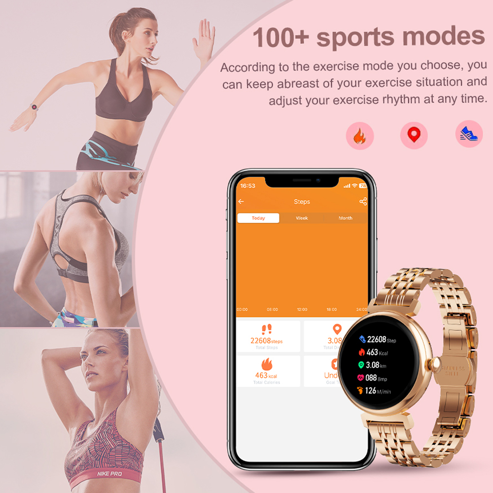 1.04 inch AMOLED Screen Fashio - Smartwatch Faces review and price