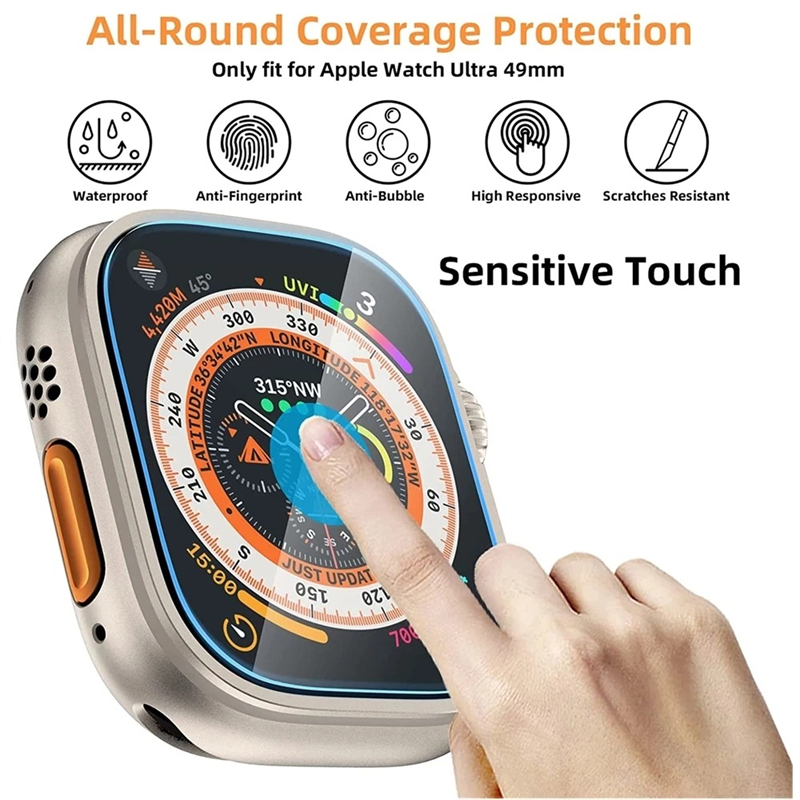 Tempered Glass for Apple Watch - Watch Case Bumper review and price