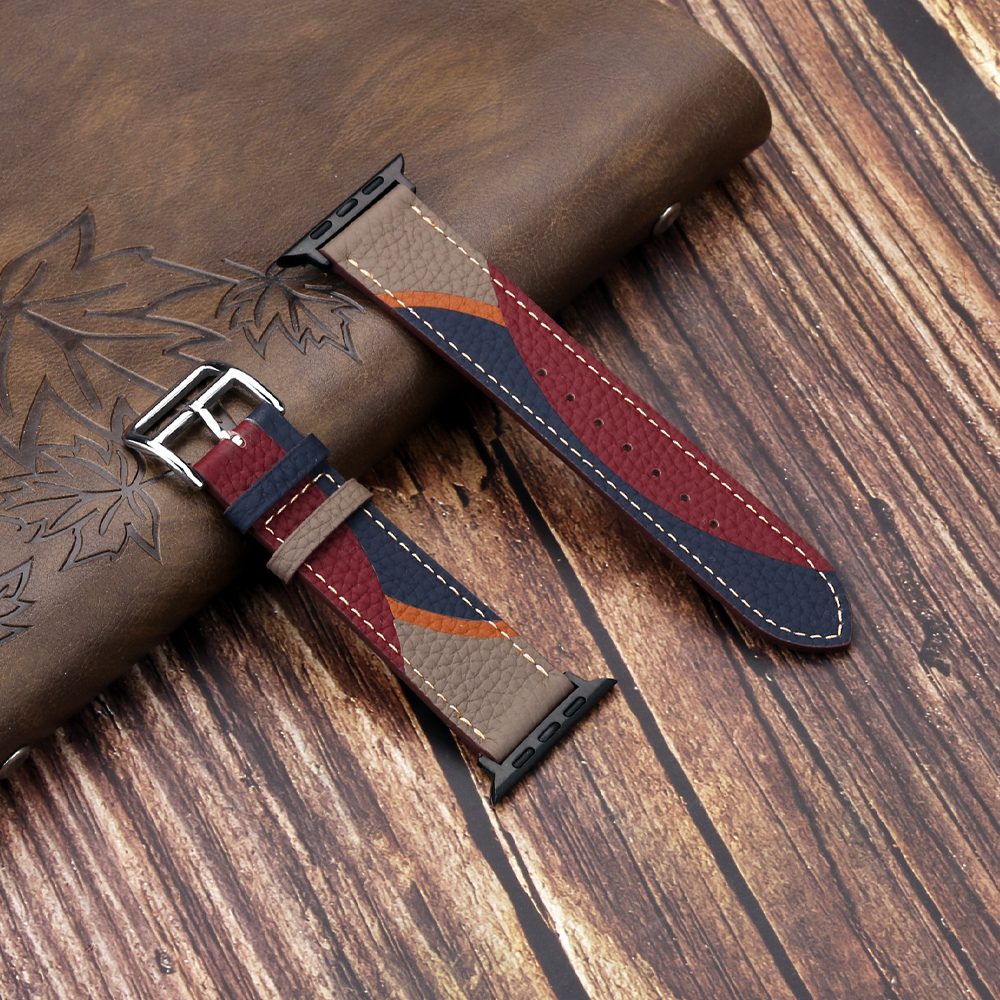 Genuine Leather Strap for Appl - Smartwatch Accessories Shop review and price