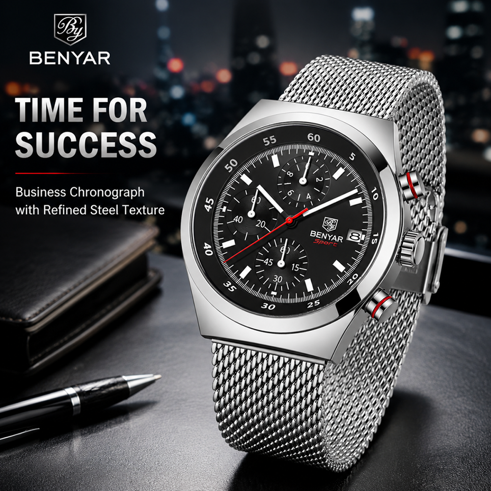 BENYAR Top Luxury Brand Men's  - Accessories With Watch review and price
